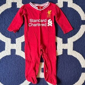 Liverpool Kids Red Footie One Piece